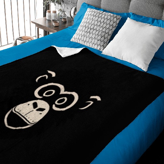 monkey face Baby Blankets