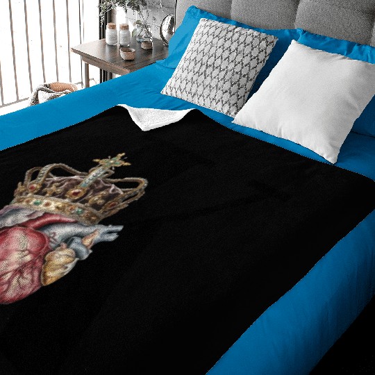 king of hearts Baby Blankets