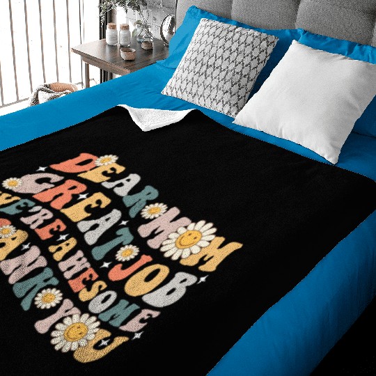 Dear Mom Great Job We re Awesome Thank You Baby Blankets