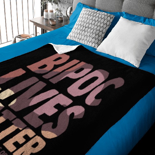 Bipoc Lives Matter Black Indigenous And People Of Baby Blankets