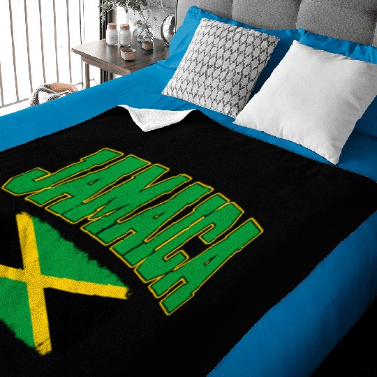 Jamaica Flag National Country Caribbean Vacation Baby Blankets
