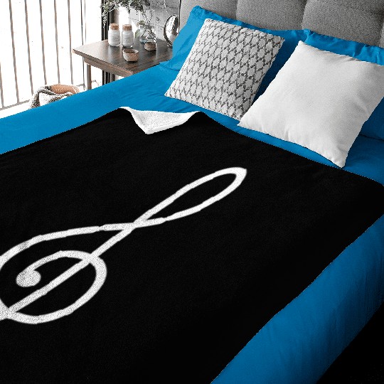 Musician Treble Clef Music Baby Blankets
