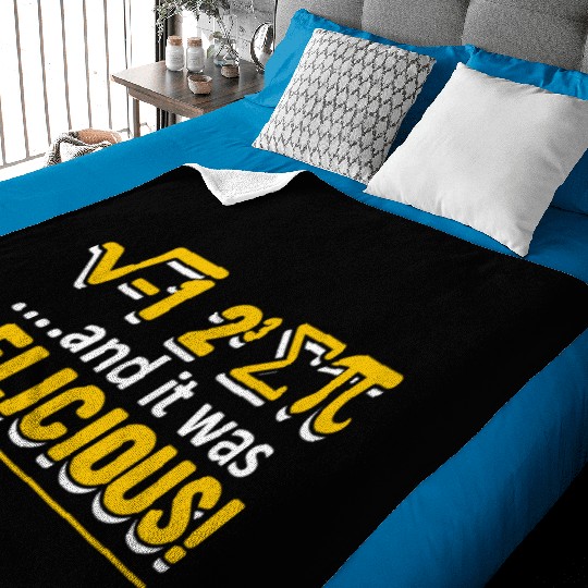 Funny Math Pi Day And It Was Delicious Baby Blankets