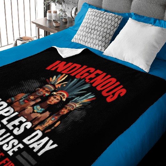 Aboriginal Indians Indigenous Native American Day Baby Blankets