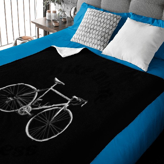 Bike More, Drive Less Bicycle, Bike, Cycling Baby Blankets