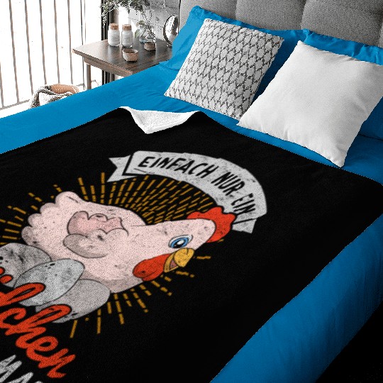 Just a girl who likes chickens animal chicken Baby Blankets