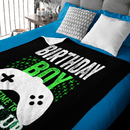 GAmer, birthday boy, time to level up Baby Blankets