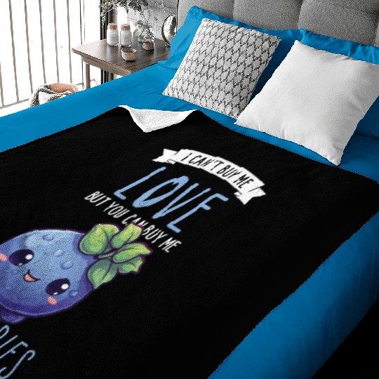 Blueberries Kawaii Baby Blankets