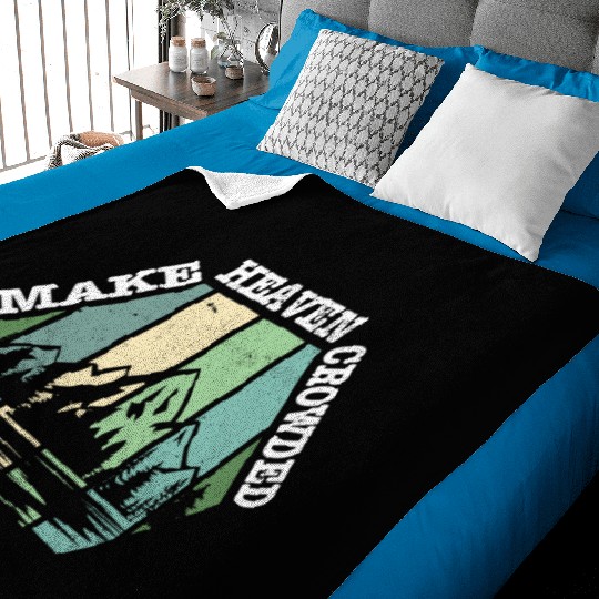 Religious Christian Make Heaven Crowded Jesus Baby Blankets