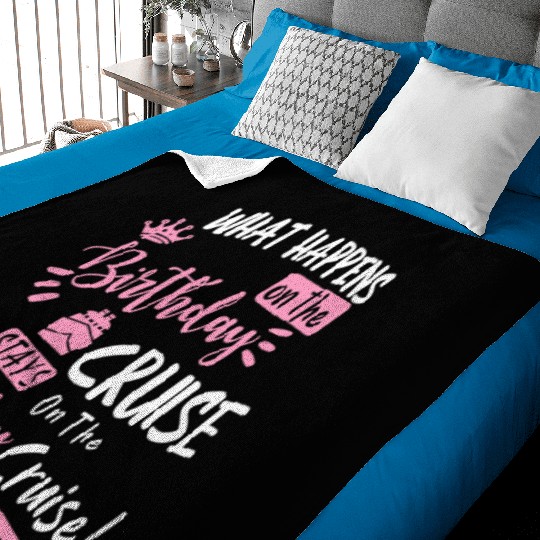 Novelty My Birthday Cruise Funny Cruise, For Women Baby Blankets