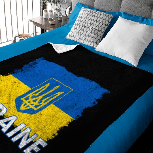Ukrainian Flag Ukraine Flag Ukraine Baby Blankets