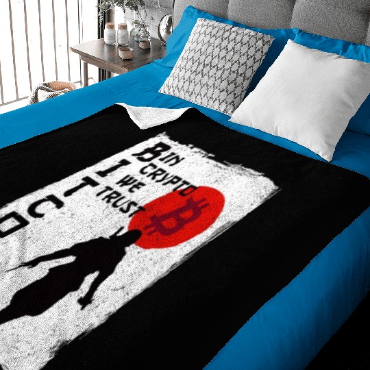 In Crypto We Trust Samurai Baby Blankets