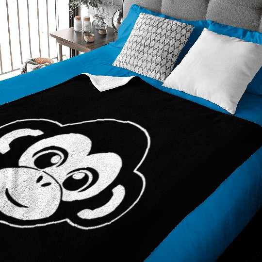 Ape Face Apes Apelike Jungle Primate Baby Blankets