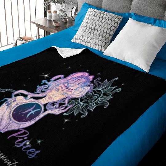 Pisces Zodiac Sign Pisces Horoscope Astrology Baby Blankets