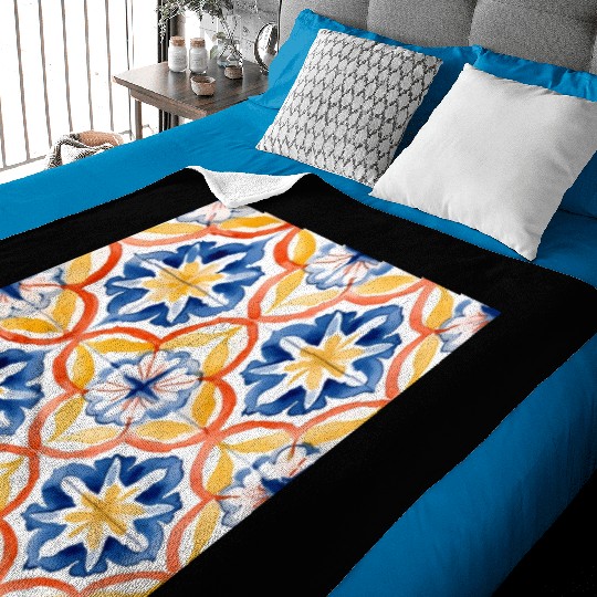 Detailed Summer Ceramic Collection 001 Baby Blankets