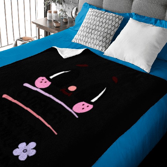 Cuteness Makes The World Goes Around travel Baby Blankets