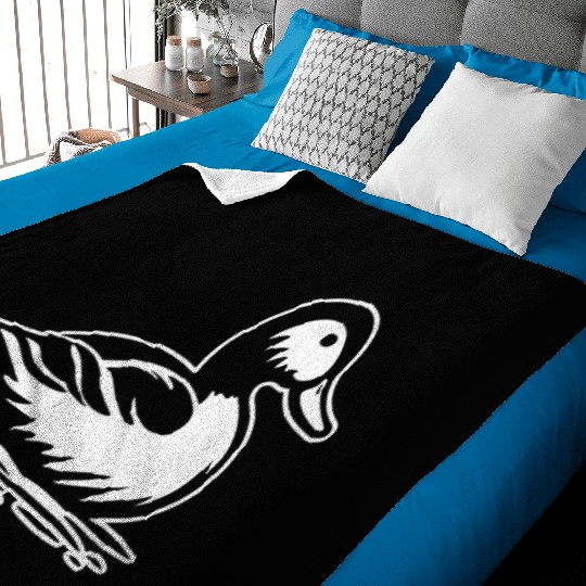 Duck Bird Nature Pond Baby Blankets