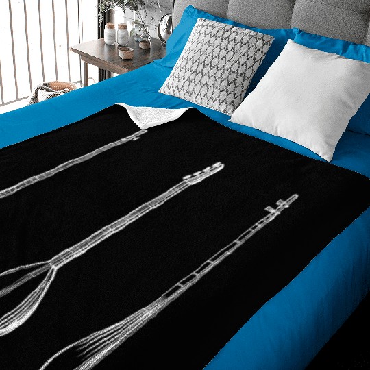 Irish Bouzouki Instrument Greek Baby Blankets