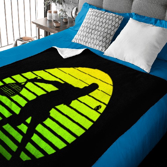 Padel Retro Sun Baby Blankets