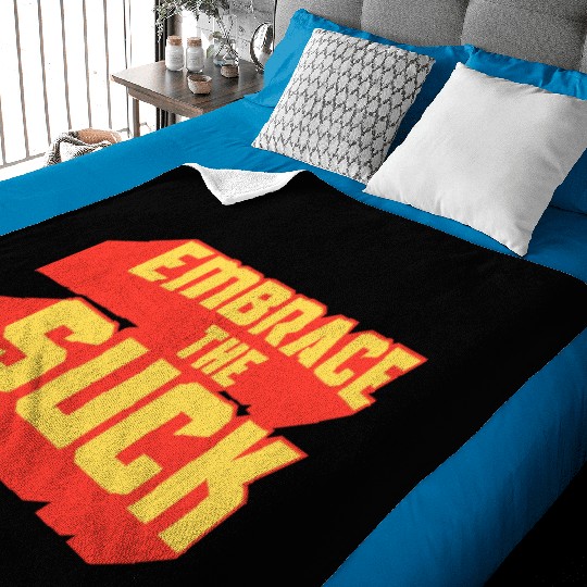 Embrace The Suck Acdefgh Baby Blankets