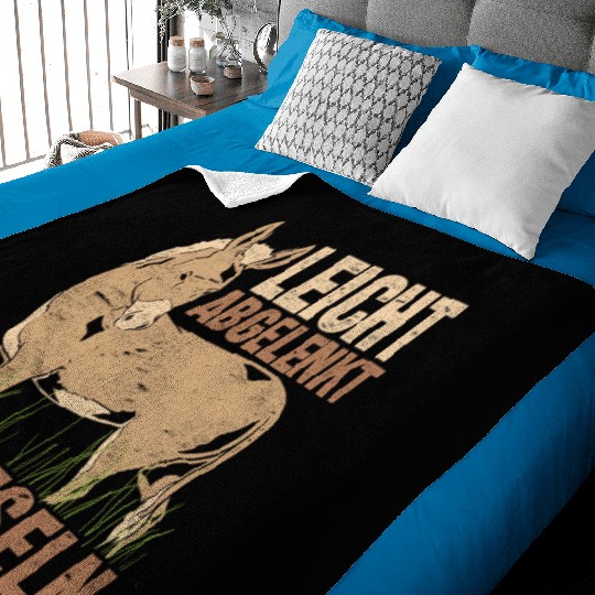 Easily distracted by donkeys farm animal donkey Baby Blankets