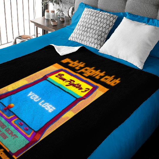 Funny Retro Gaming 80s Arcade 8-Bit Gamer Humor Baby Blankets