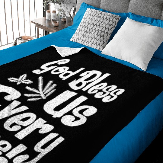 A Christmas Carol Charles Dickens God Bless Us Baby Blankets