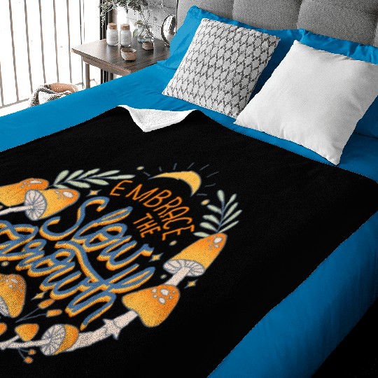 Embrace The Slow Growth Baby Blankets