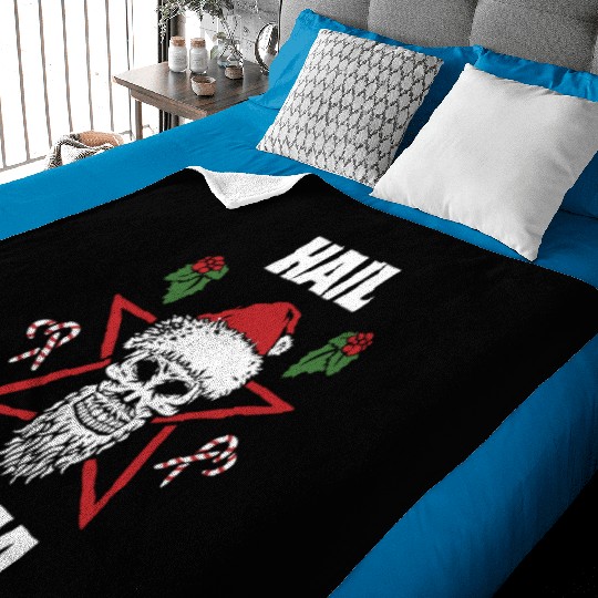 Hail Santa Funny Christmas Design For People Who Baby Blankets