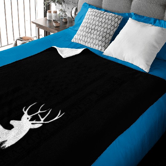 Best Buckin Dad Ever Vintage Deer Hunting America Baby Blankets