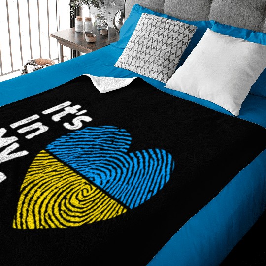 It'S In My Dna Ukraine I Stand With Ukraine Baby Blankets