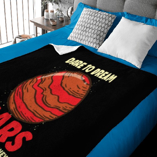Mars Explore Astronaut Astronomy Solar System Baby Blankets