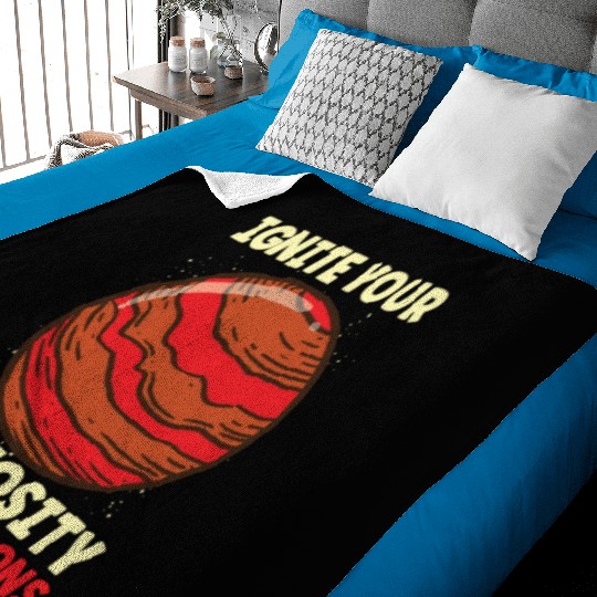 Mars Explore Astronaut Astronomy Solar System Baby Blankets