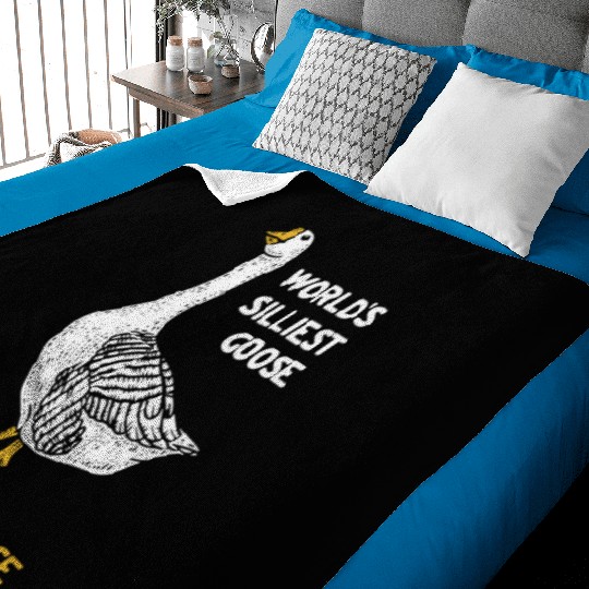 World s Silliest Goose Baby Blankets