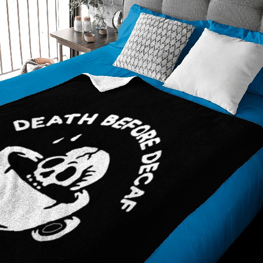 Death Before Decaf-Coffee Baby Blankets