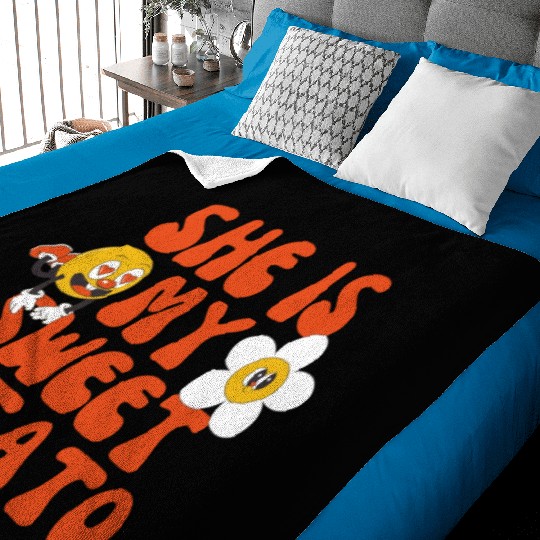 she is my sweet potato Baby Blankets