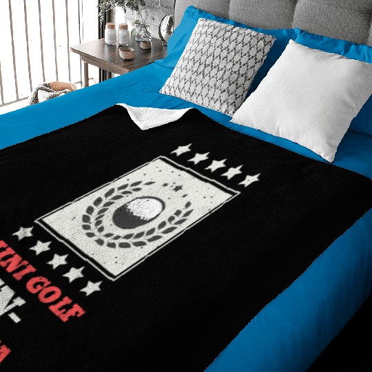 Mini Golf | Miniature Golf | Mini Golfer Baby Blankets