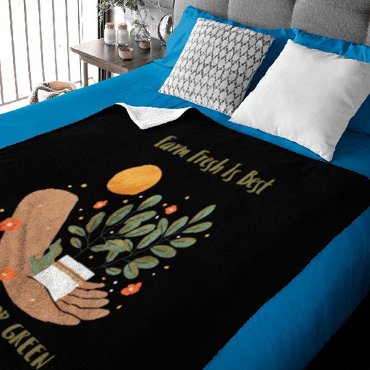 Farmer's Market Farm Fresh is Best Baby Blankets