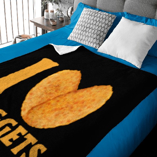 I Love Chicken Nuggets Baby Blankets