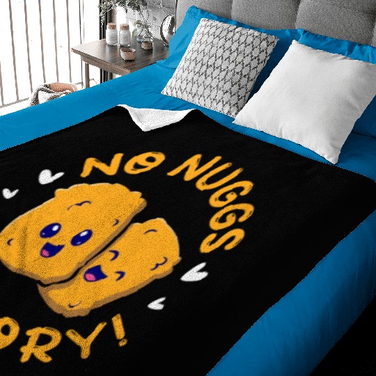 No Nuggs No Glory, Chicken Nuggets Baby Blankets