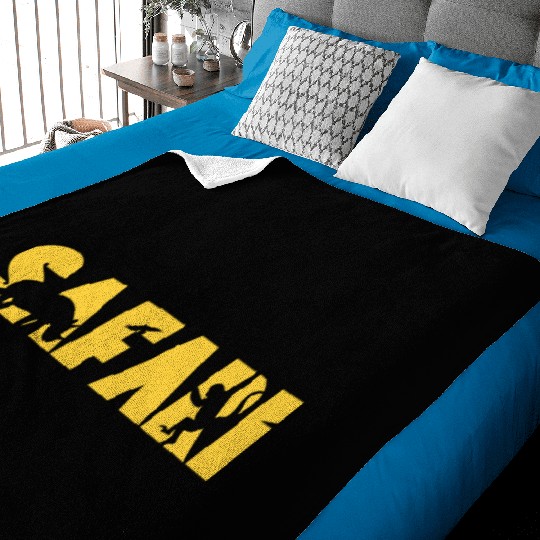 Majestic Safari Adventure - Wildlife Nature Design Baby Blankets