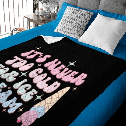 It’s Never Too Cold For Ice Cream, Summer Holiday Baby Blankets