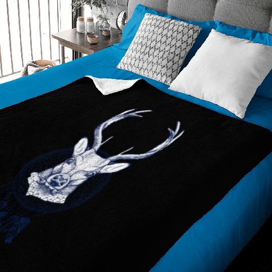 deer and dream catcher Baby Blankets