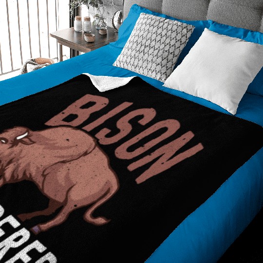 Bison Whisperer Buffalo Bison Lover Baby Blankets