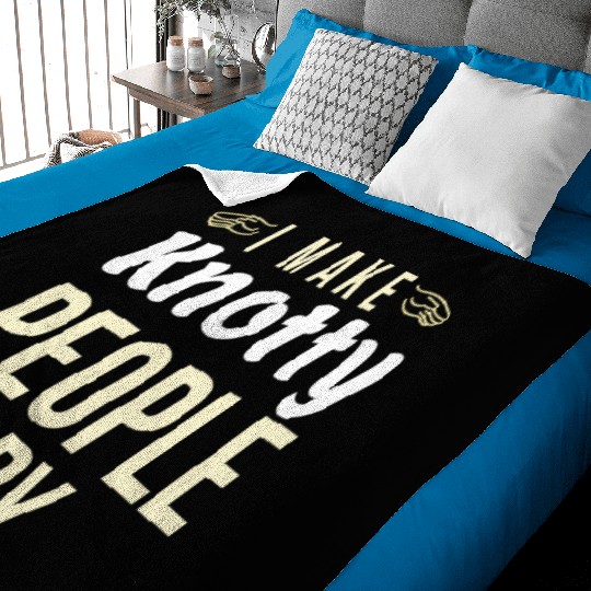 I Make Knotty People Cry Baby Blankets