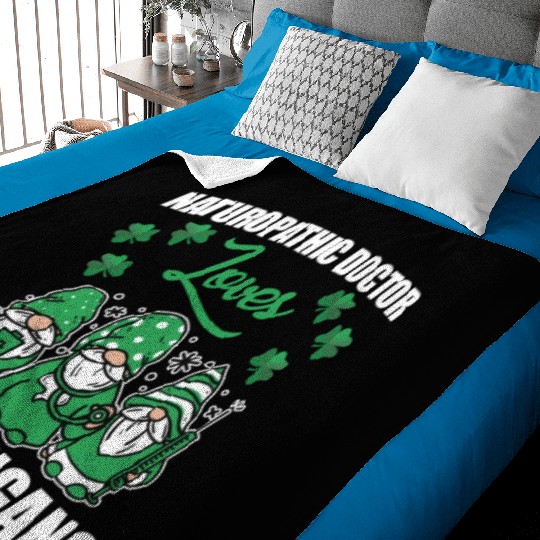 Naturopathic Doctor St. Patric's Day Baby Blankets