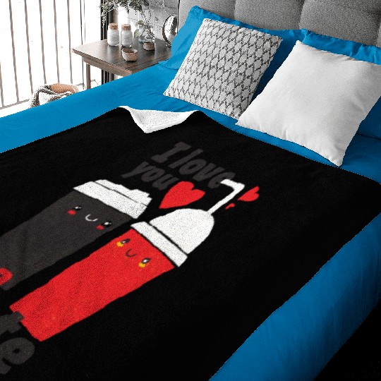 I love you a latte Coffee Baby Blankets