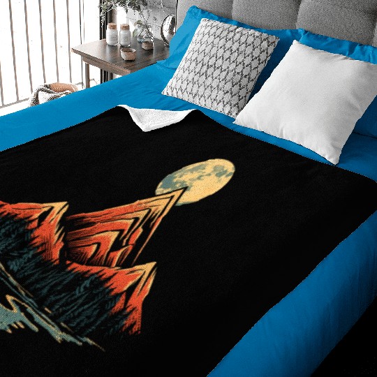 Majestic Full Moon Baby Blankets