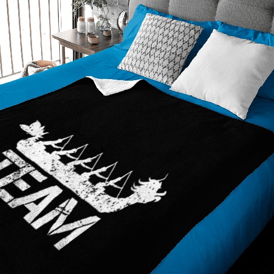 Dragon Boat Racing Team Baby Blankets