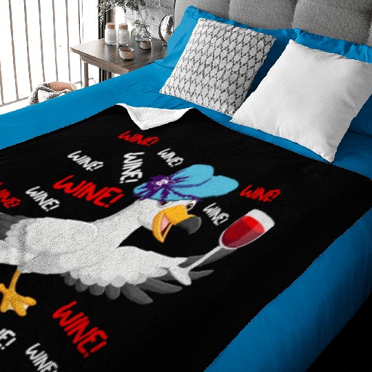 Seagull Baby Blankets Wine Lover North German Seagulls